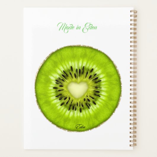 Kiwi Made in Eden Planner (Achterkant)