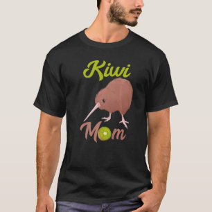 Kiwi Mam Kiwi Bird Vruchtenmoeder Nieuw-Zeeland T-shirt