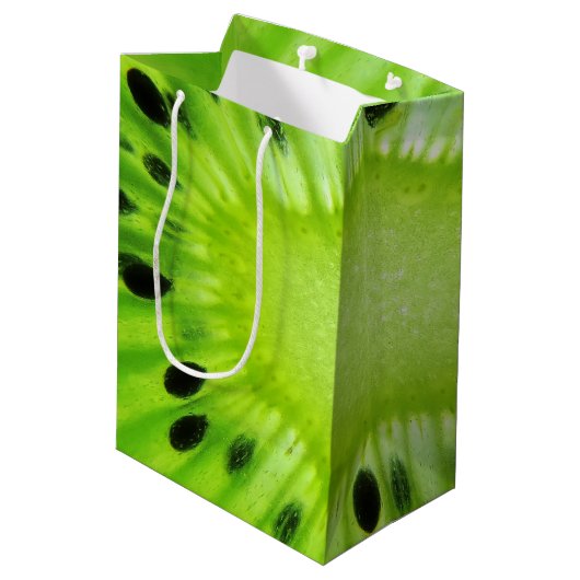Kiwi Medium Cadeauzakje (Achterkant Gekanteld)