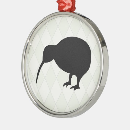 Kiwi Metalen Ornament (Links)