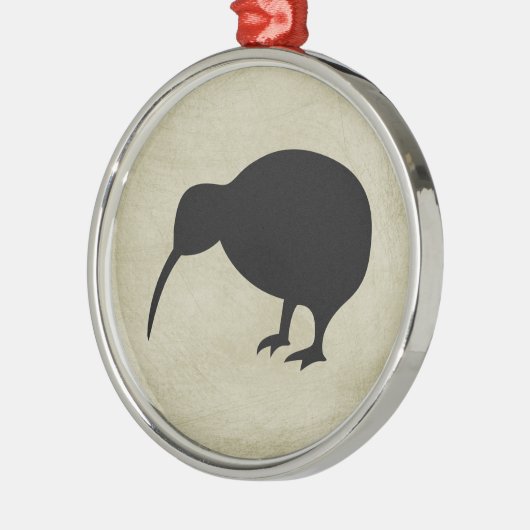 Kiwi Metalen Ornament (Links)