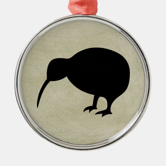 Kiwi Metalen Ornament (Voorkant)
