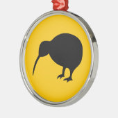 Kiwi Metalen Ornament (Links)