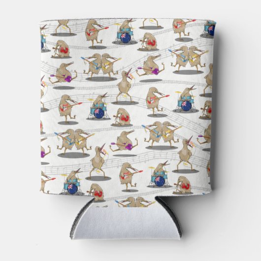 Kiwi Music Pattern Blikjeskoeler (Voorkant)