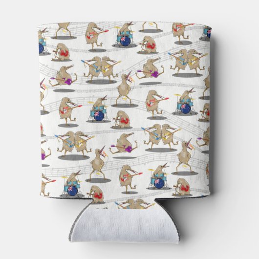 Kiwi Music Pattern Blikjeskoeler (Achterkant)