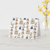 Kiwi Music Pattern Kaart (Gele Bloem)