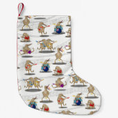 Kiwi Music Pattern Kleine Kerstsok (Voorkant)