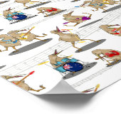 Kiwi Music Pattern Poster (Hoek)