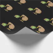Kiwi Neuseeland flugunfähig Vogel Kiwifrucht Cadeaupapier (Hoek)