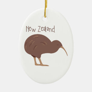 Kiwi New Zealand Bird Keramisch Ornament