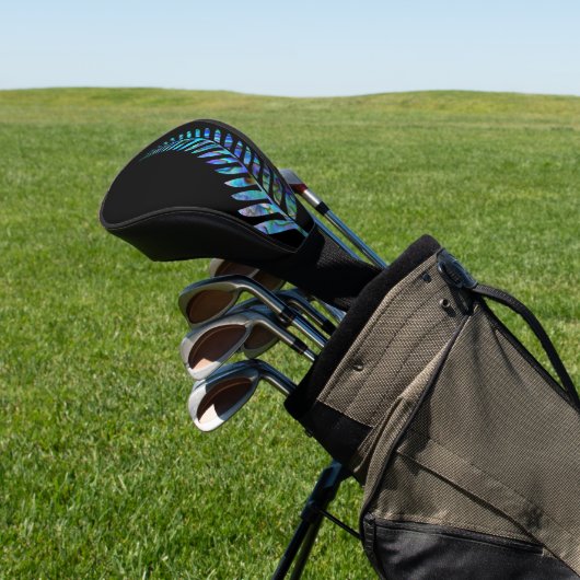 KIWI NEW ZEALAND FERN PAUA GOLFHEADCOVER (Insitu)