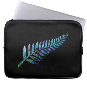 KIWI NEW ZEALAND FERN PAUA LAPTOP SLEEVE