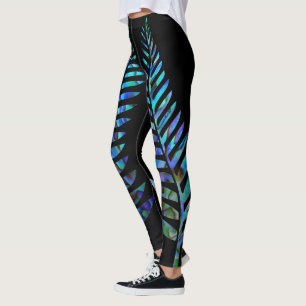 KIWI NEW ZEALAND FERN PAUA LEGGINGS