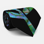 KIWI NEW ZEALAND FERN PAUA STROPDAS (Opgerold)