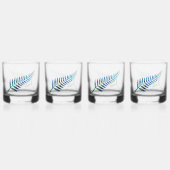 KIWI NEW ZEALAND FERN PAUA WHISKY GLAS (Achterkant)