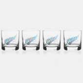 KIWI NEW ZEALAND FERN PAUA WHISKY GLAS (Voorkant)