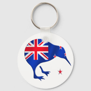 kiwi New Zealand flag soccer football giftes Sleutelhanger