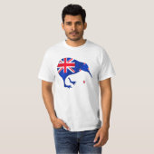 kiwi New Zealand flag soccer football giftes T-shirt (Voorkant volledig)