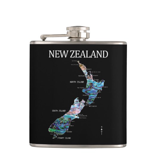 KIWI NEW ZEALAND KIWI MAP PAUA HEUPFLES (Voorkant)