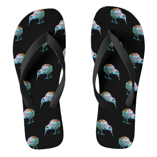 KIWI NEW ZEALAND KIWI PAUA JANDALS TEENSLIPPERS (Voetbed)