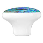 KIWI NEW ZEALAND PAUA KERAMISCHE KNOP (Zijkant)