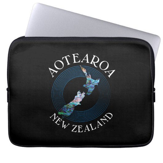 KIWI NEW ZEALAND PAUA LAPTOP SLEEP SLEEVE (Voorkant)