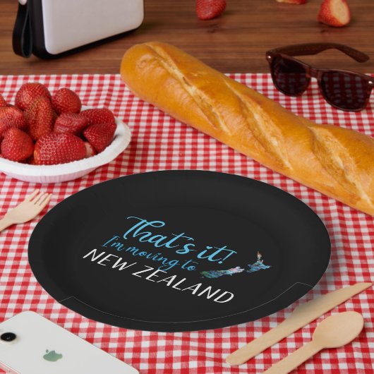 KIWI NEW ZEALAND PAUA PAPIEREN BORDJE (Picknick)