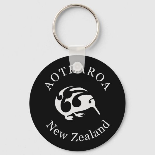 KIWI Nieuw-Zeeland/Aotearoa nationale vogel Sleutelhanger (Voorkant)