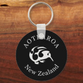 KIWI Nieuw-Zeeland/Aotearoa nationale vogel Sleutelhanger (Voorkant)