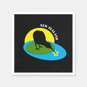 Kiwi - Nieuw-Zeeland Bird & Bro (kinder partij) Servet