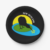 Kiwi - Nieuw-Zeeland Bird & Bro (reisfeest) Papieren Bordje (Voorkant)