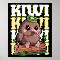 Kiwi Nieuw-Zeeland Citaat Voor Een Kiwi Vogel Lief