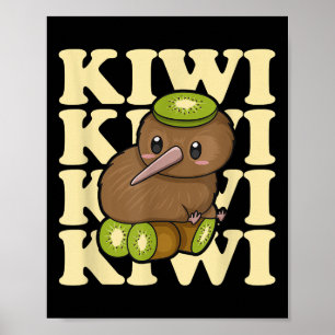 Kiwi Nieuw-Zeeland Citaat Voor Een Kiwi Vogel Lief Poster