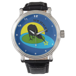 Kiwi - Nieuw-Zeelandse Mode voor vogels en broers Horloge
