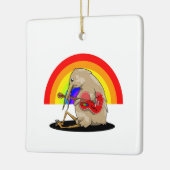 Kiwi Nieuw-Zeelandse muziek Keramisch Ornament (Links)