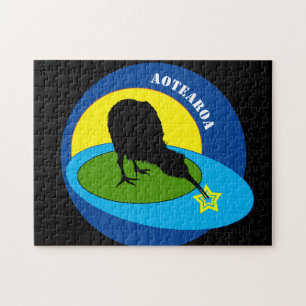 Kiwi - Nieuw-Zeelandse vogel en aotearoa/kinder pu Legpuzzel