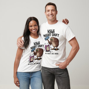 Kiwi Night Shift - Geen slaap, gewoon knallen! T-shirt
