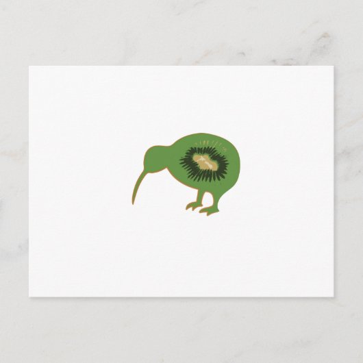 kiwi nz kiwifruit briefkaart (Voorkant)