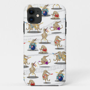 Kiwi NZ MUSIC PATTERN Case-Mate iPhone Case