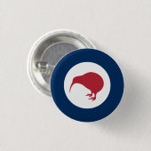 Kiwi NZ Roundel Badge Ronde Button 3,2 Cm (Voorkant /achterkant)