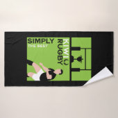 Kiwi NZ Rugby Spelers Kunst Badhanddoek (Badhanddoek)