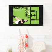 Kiwi NZ Rugby Spelers Kunst Spandoek (Insitu)