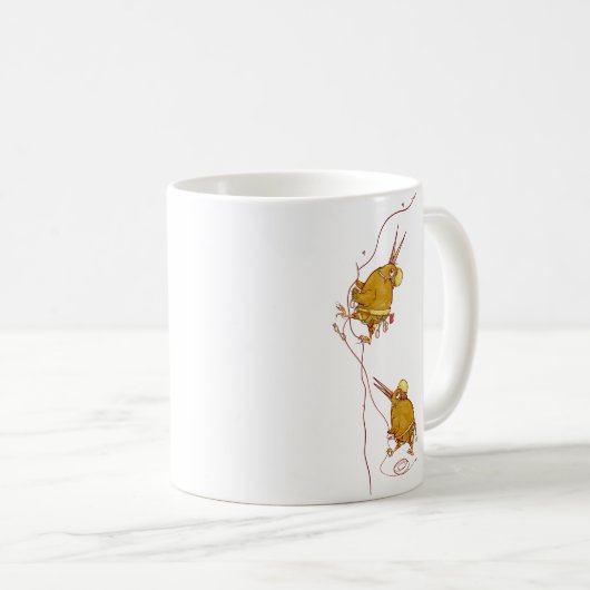 KIWI NZ VOGELS ROTSKLIMMEN KOFFIEMOK (Voorkant rechts)