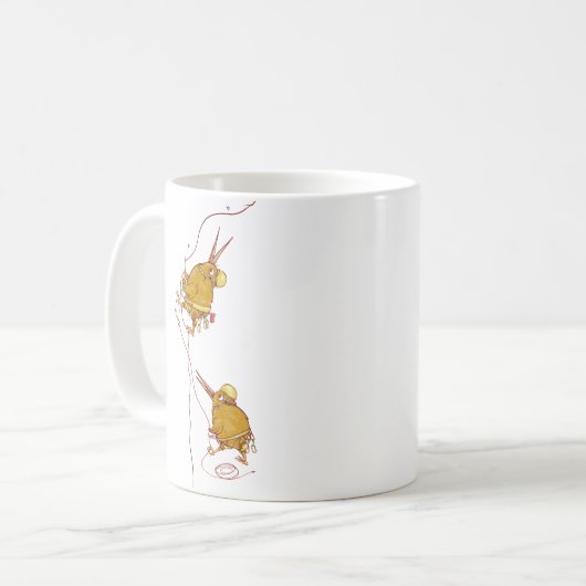 KIWI NZ VOGELS ROTSKLIMMEN KOFFIEMOK (Voorkant links)