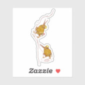 KIWI NZ VOGELS ROTSKLIMMEN STICKER (Vel)