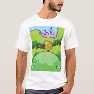 Kiwi op een heuvel. Donkere en lichte kleding T-shirt
