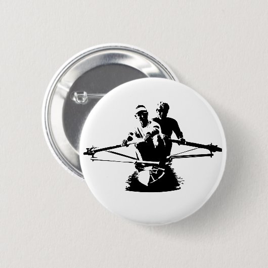 Kiwi Pair Rowing Ronde Button 5,7 Cm (Voorkant /achterkant)