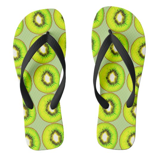 Kiwi-patroon Teenslippers (Voetbed)