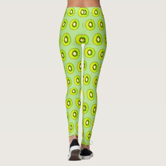Kiwi Pattern Leggings (Achterkant)