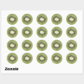 kiwi plak foto ronde sticker (Vel)